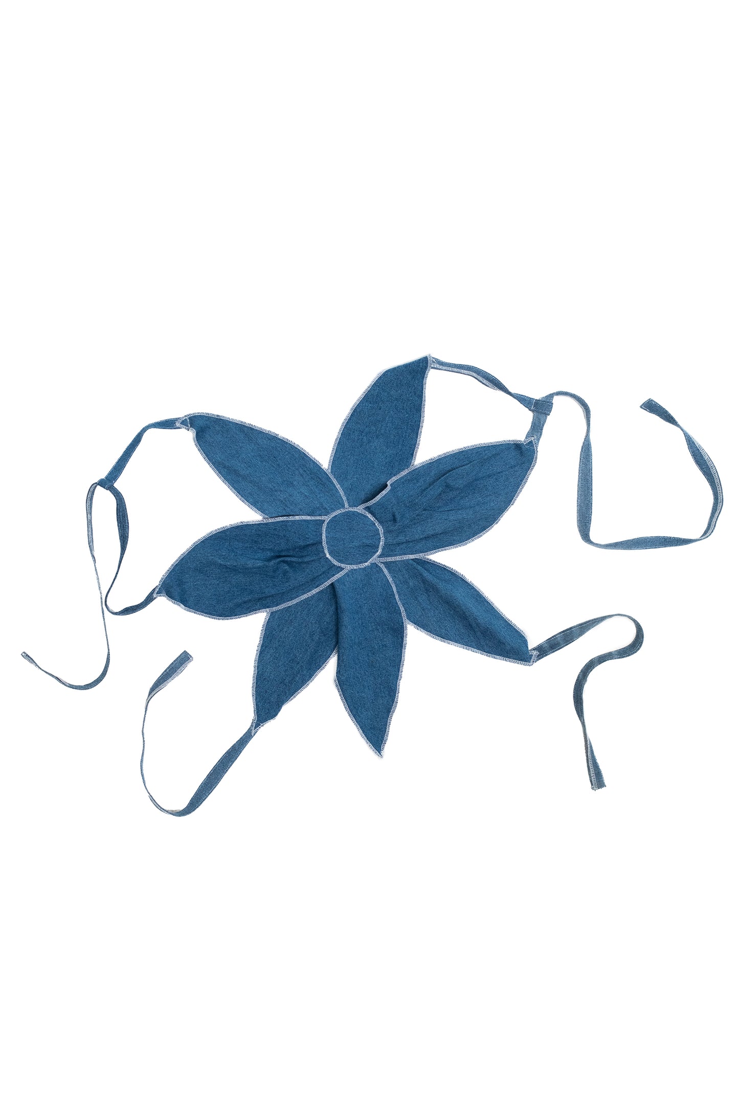 Denim Flower Top