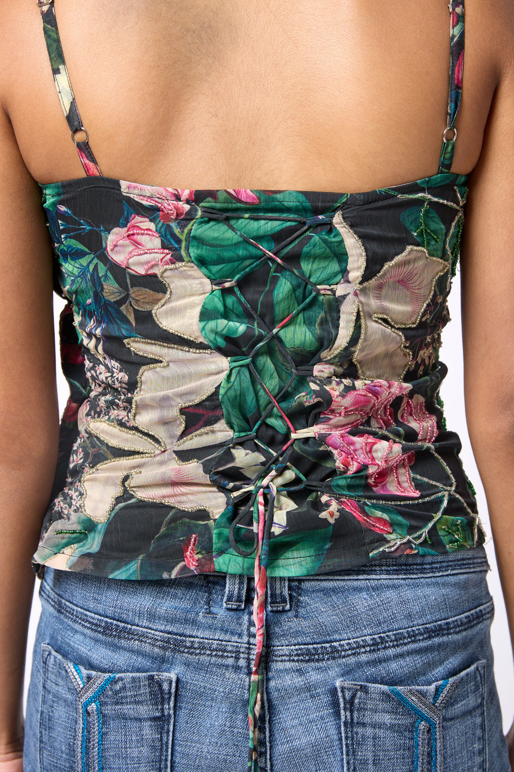 Namrata Jungle Beaded Tank