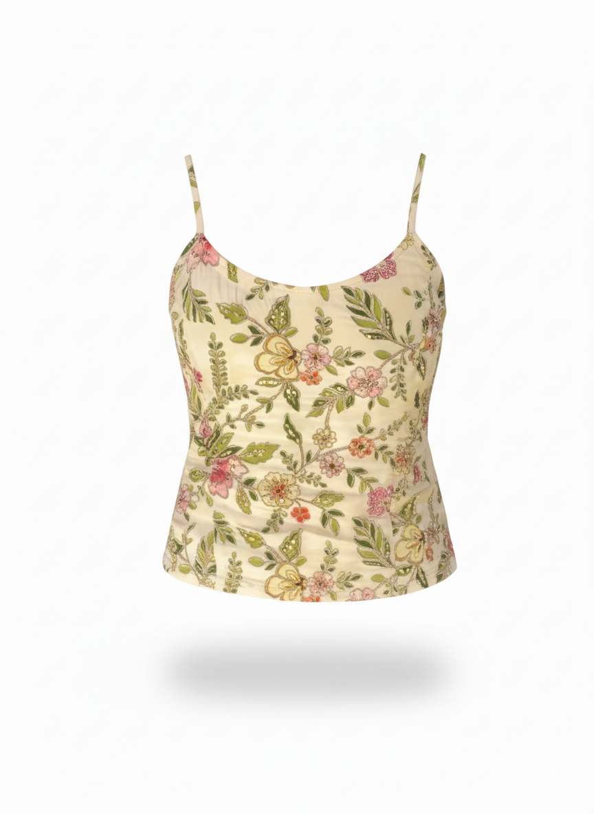 Shreya Flora Beaded Tank