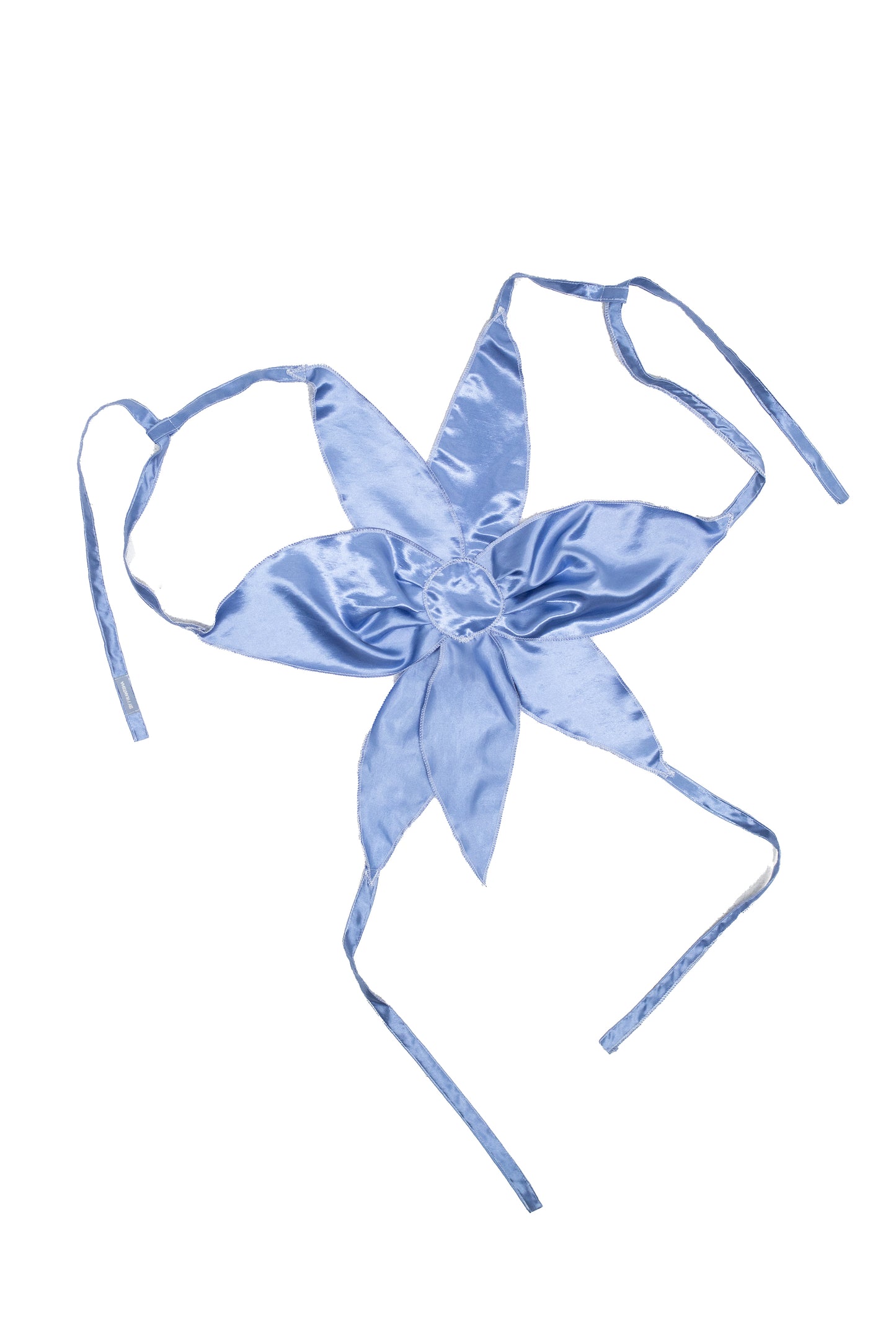Purple Satin Flower Top