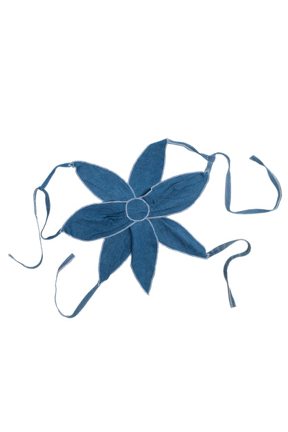 Denim Flower Top